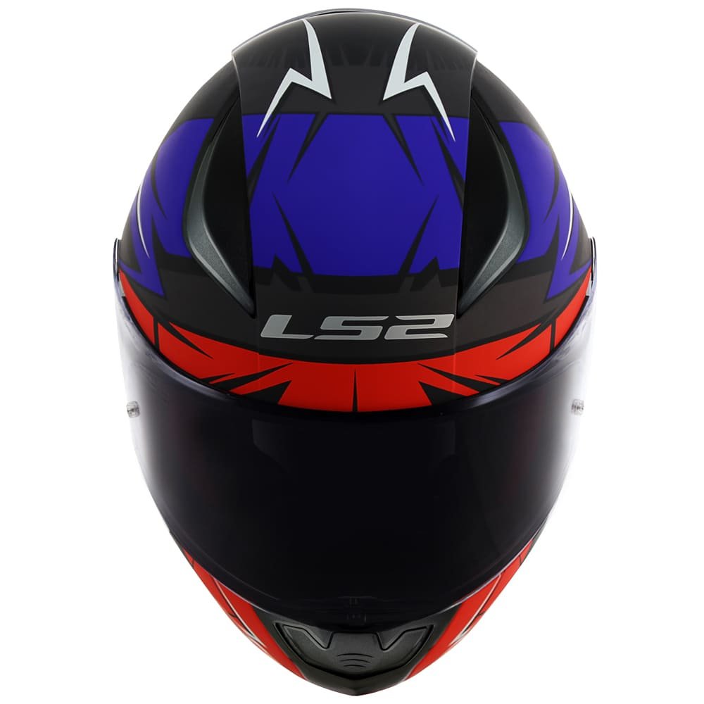 CAPACETE LS2 FF353 RAPID CROMO PRETO/VERMELHO/AZUL FOSCO - Image 4