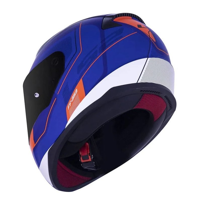 CAPACETE LS2 FF358 DRAZE BRANCO/AZUL/VERMELHO - Image 6