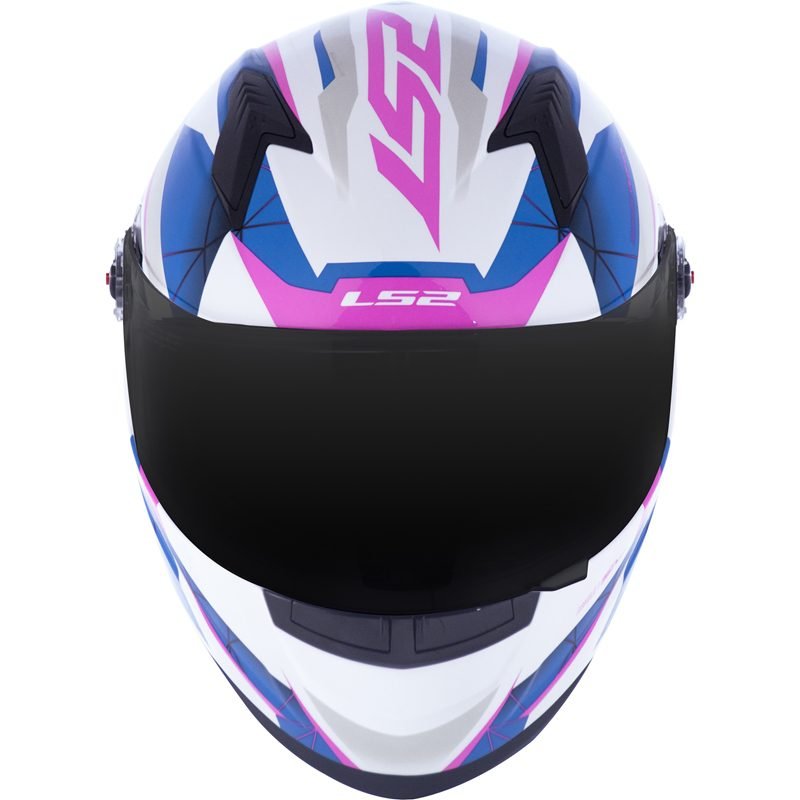 CAPACETE LS2 FF358 DRAZE BRANCO/AZUL/ROSA - Image 3