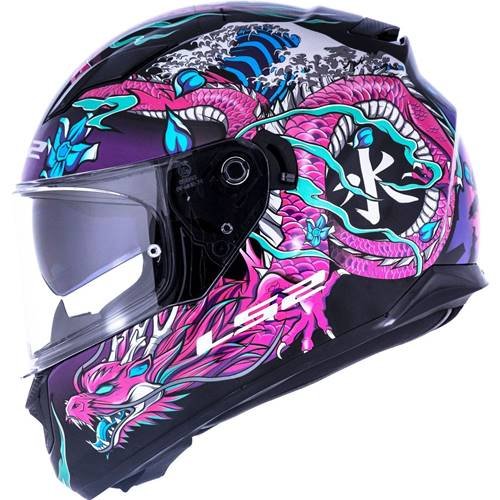 CAPACETE LS2 FF320 STREAM WARRIOR ROSA - Image 2