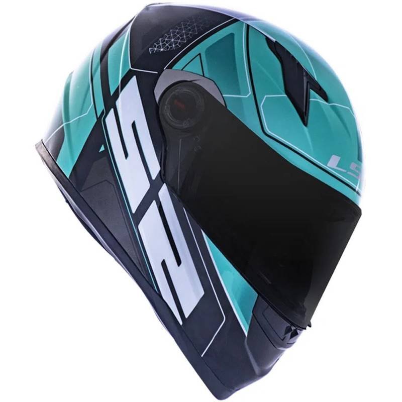 CAPACETE LS2 FF358 ULTRA PRETO/VERDE - Image 4