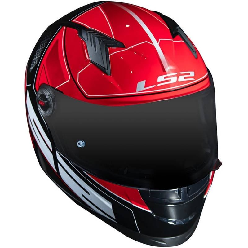 CAPACETE LS2 FF358 ULTRA PRETO/VERMELHO - Image 5