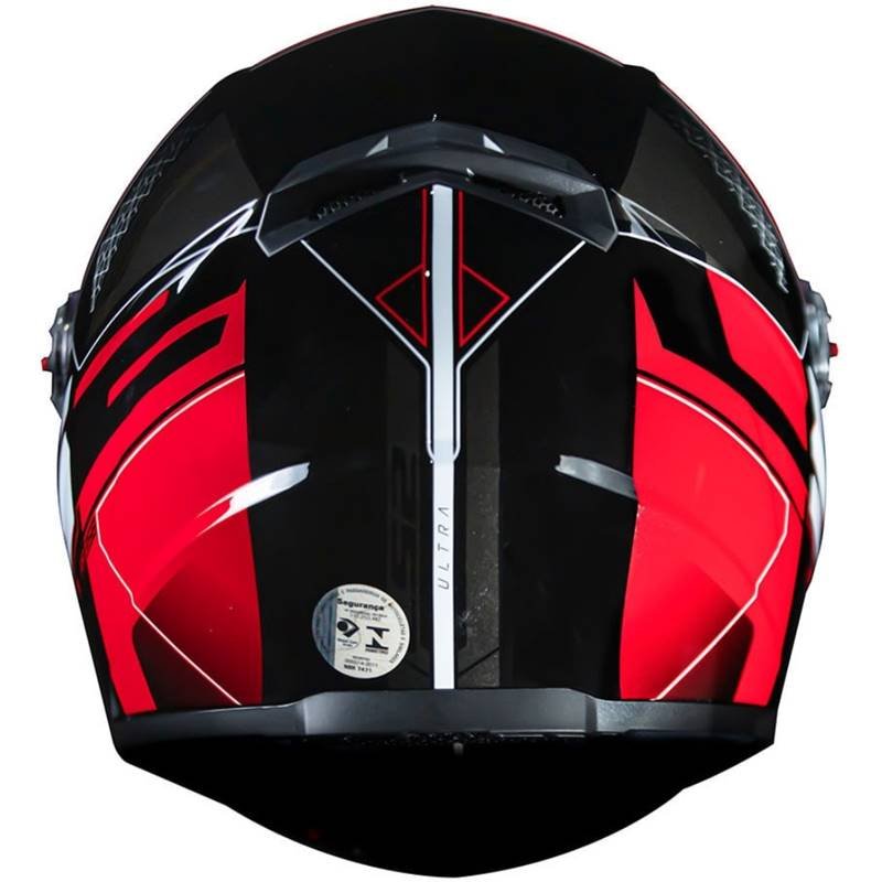 CAPACETE LS2 FF358 ULTRA PRETO/VERMELHO - Image 3