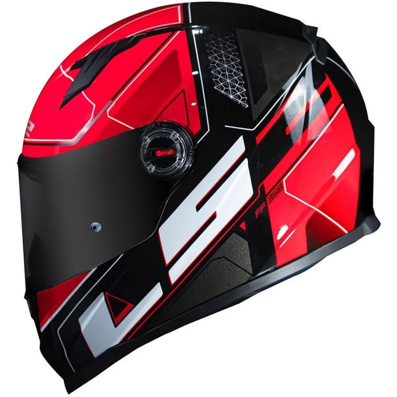 CAPACETE LS2 FF358 ULTRA PRETO/VERMELHO - Image 2