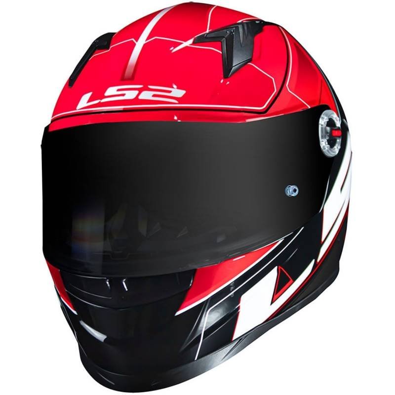 CAPACETE LS2 FF358 ULTRA PRETO/VERMELHO - Image 6