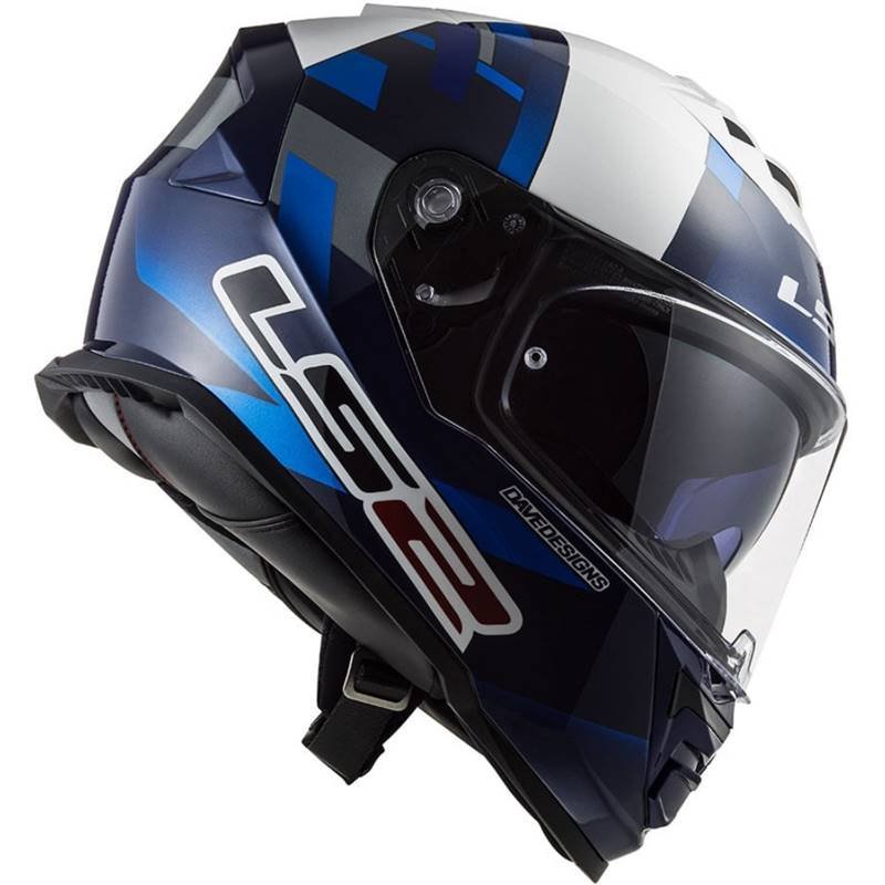 CAPACETE LS2 FF800 STORM JOHN MCPHEE AZUL/CINZA (COM VISEIRA SOLAR) - Image 4