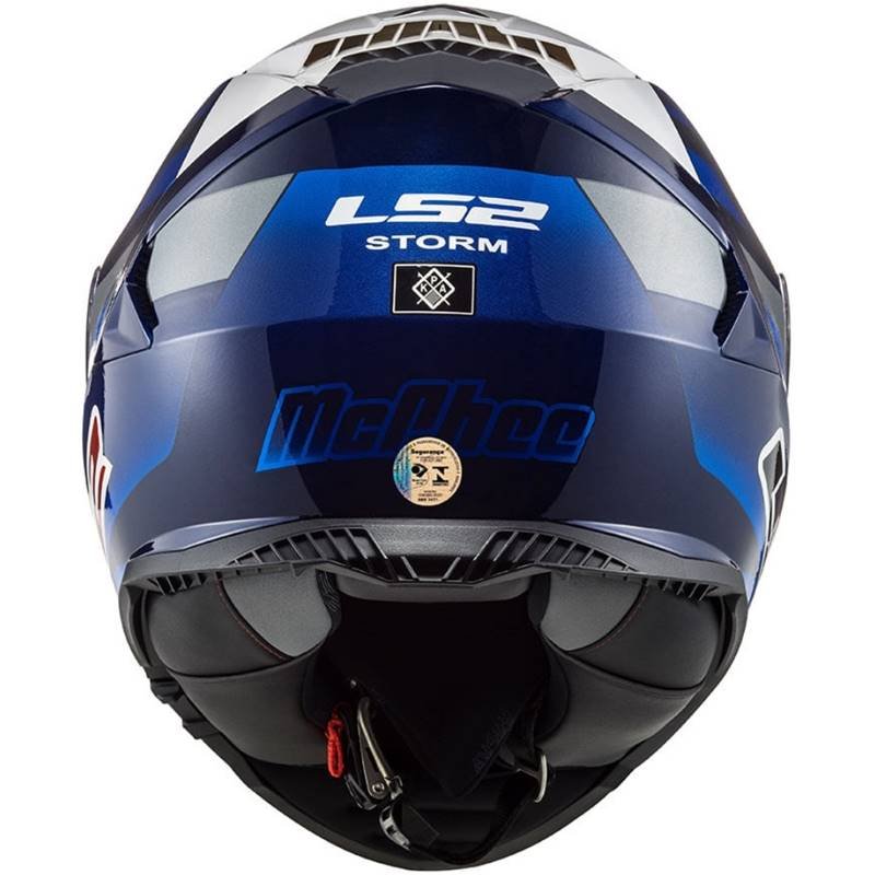 CAPACETE LS2 FF800 STORM JOHN MCPHEE AZUL/CINZA (COM VISEIRA SOLAR) - Image 6