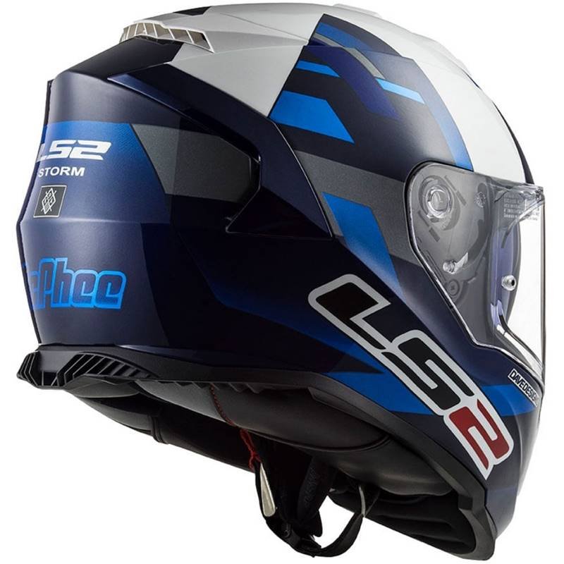 CAPACETE LS2 FF800 STORM JOHN MCPHEE AZUL/CINZA (COM VISEIRA SOLAR) - Image 5