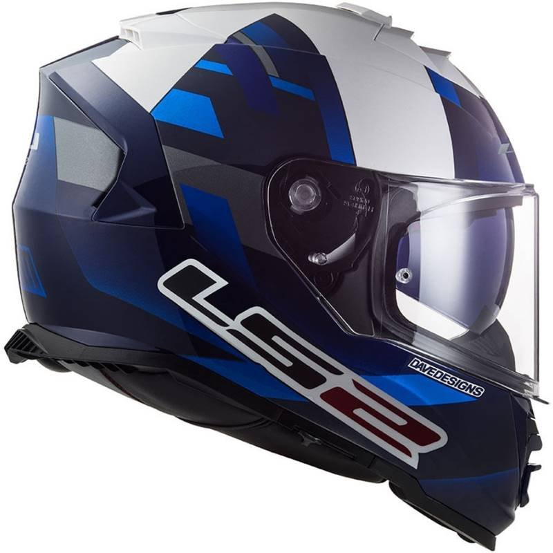 CAPACETE LS2 FF800 STORM JOHN MCPHEE AZUL/CINZA (COM VISEIRA SOLAR) - Image 2