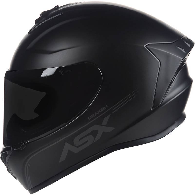 CAPACETE ASX DRAKEN SOLID PRETO FOSCO - Image 2