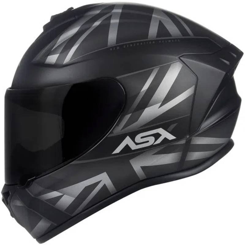 CAPACETE ASX DRAKEN UK INGLATERRA PRETO/CINZA - Image 2