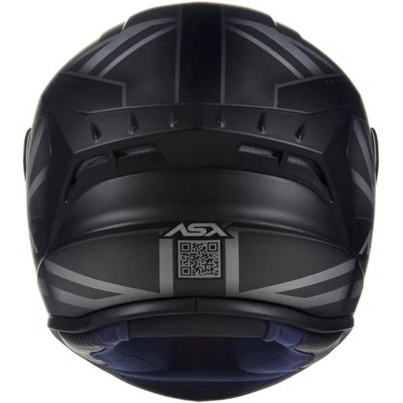 CAPACETE ASX DRAKEN UK INGLATERRA PRETO/CINZA - Image 4
