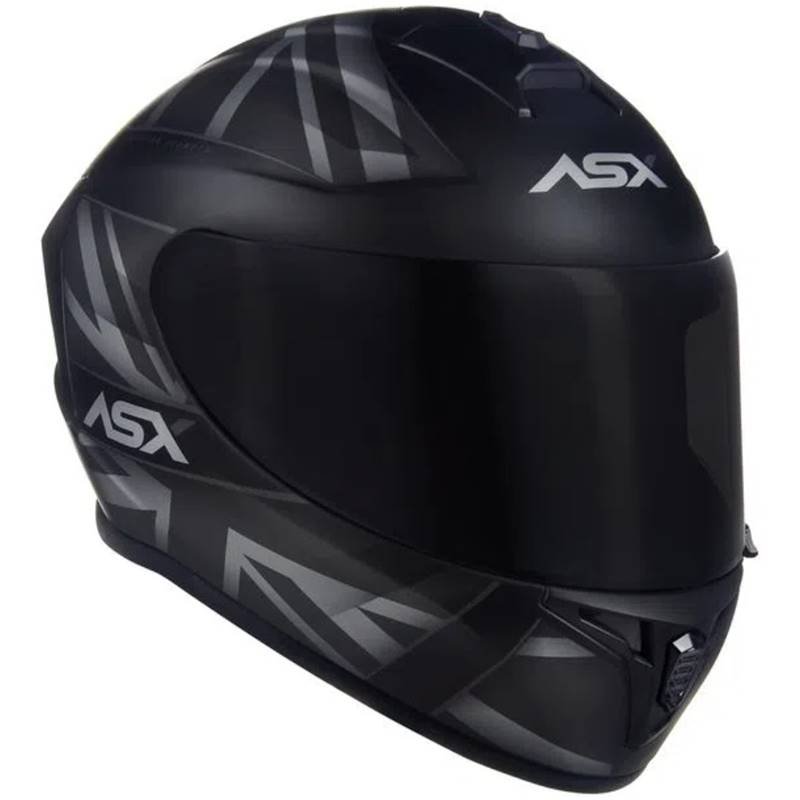 CAPACETE ASX DRAKEN UK INGLATERRA PRETO/CINZA - Image 5