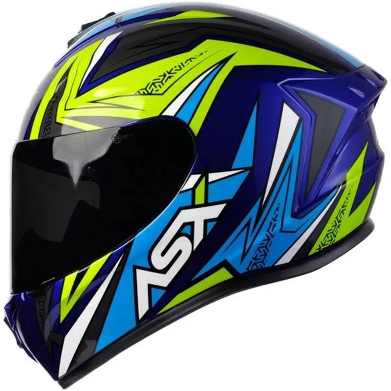 CAPACETE ASX DRAKEN VECTOR AZUL/AMARELO/CINZA - Image 2