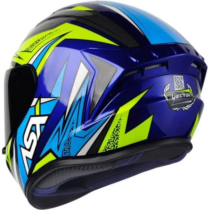 CAPACETE ASX DRAKEN VECTOR AZUL/AMARELO/CINZA - Image 3