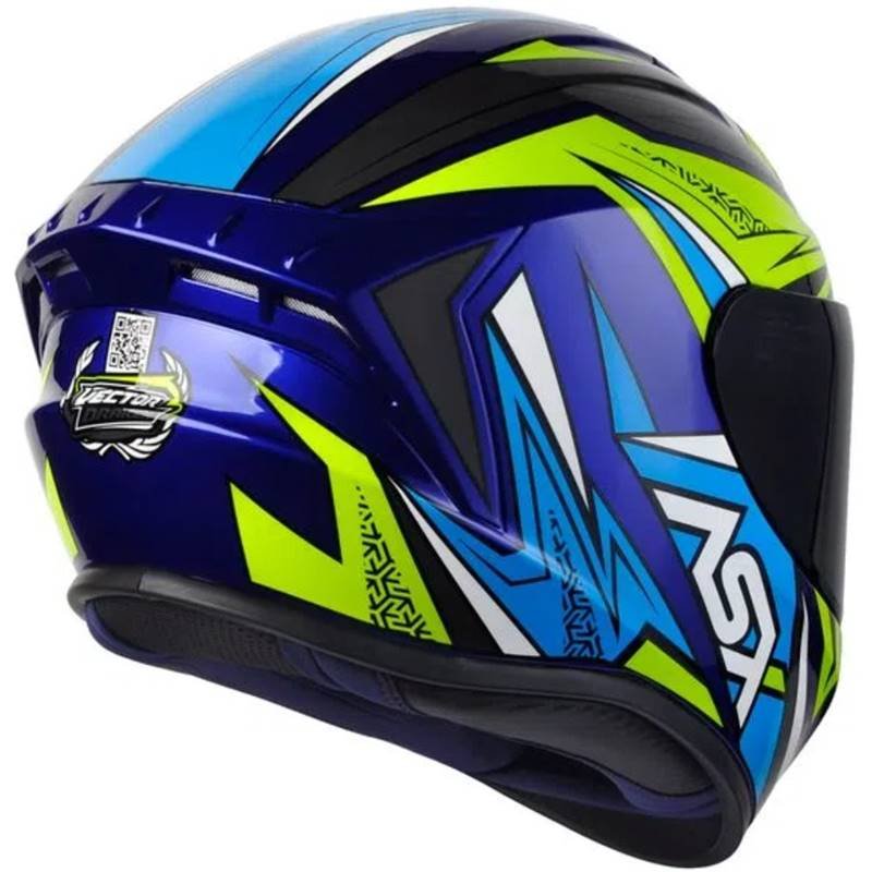 CAPACETE ASX DRAKEN VECTOR AZUL/AMARELO/CINZA - Image 4