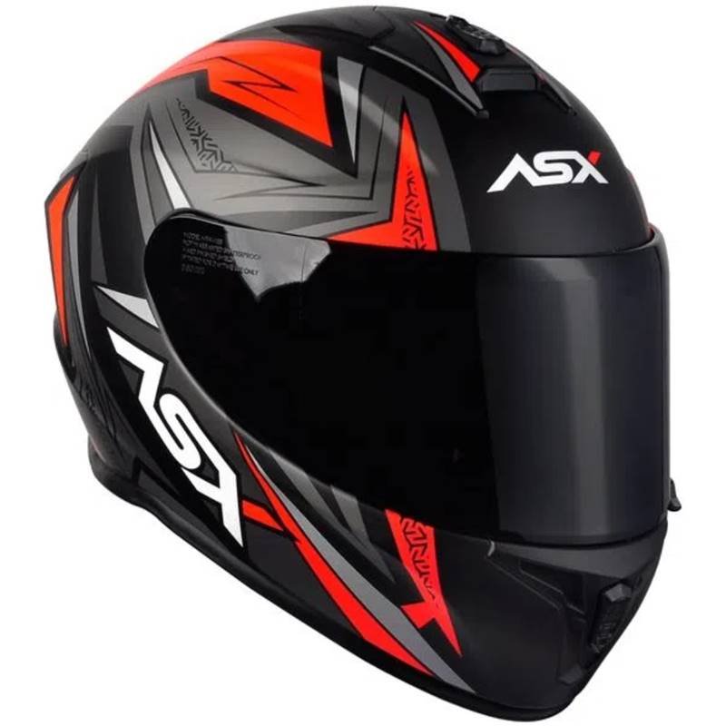 CAPACETE ASX DRAKEN VECTOR PRETO/CINZA/VERMELHO - Image 4