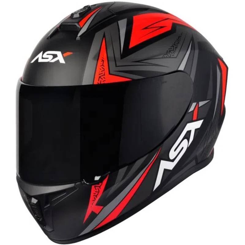 CAPACETE ASX DRAKEN VECTOR PRETO/CINZA/VERMELHO - Image 5