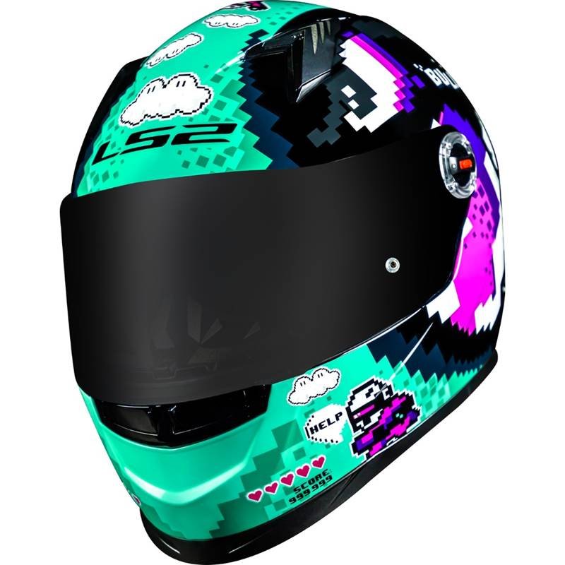 CAPACETE LS2 FF358 BULLET PRETO/AZUL - Image 4