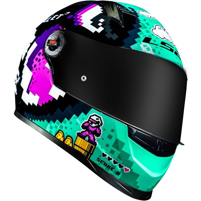 CAPACETE LS2 FF358 BULLET PRETO/AZUL - Image 5
