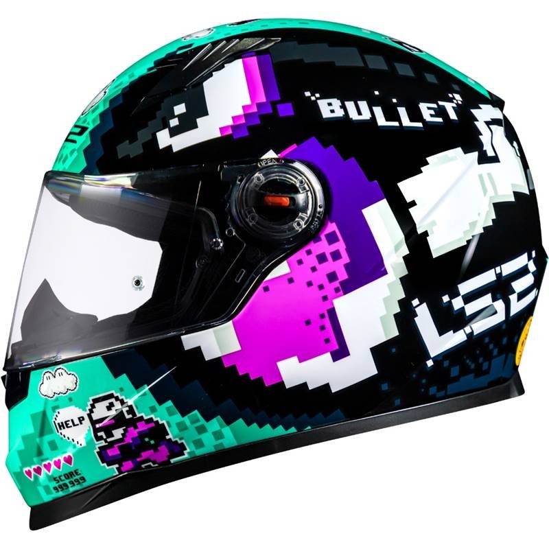 CAPACETE LS2 FF358 BULLET PRETO/AZUL - Image 6