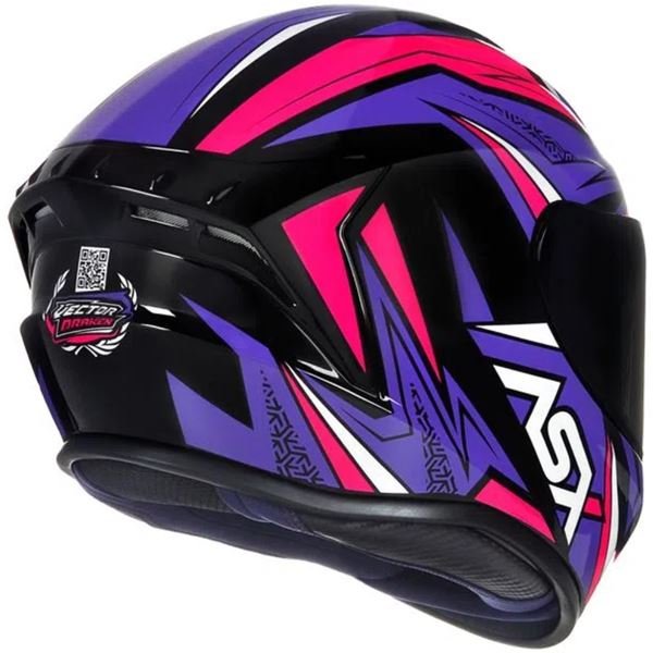 CAPACETE ASX DRAKEN VECTOR PRETO/LILAS/ROSA - Image 4