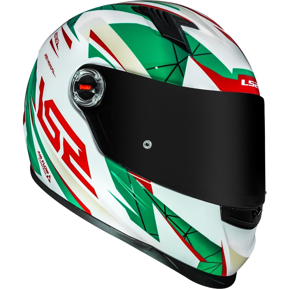 CAPACETE LS2 FF358 DRAZE VERDE/BRANCO/VERMELHO - Image 3
