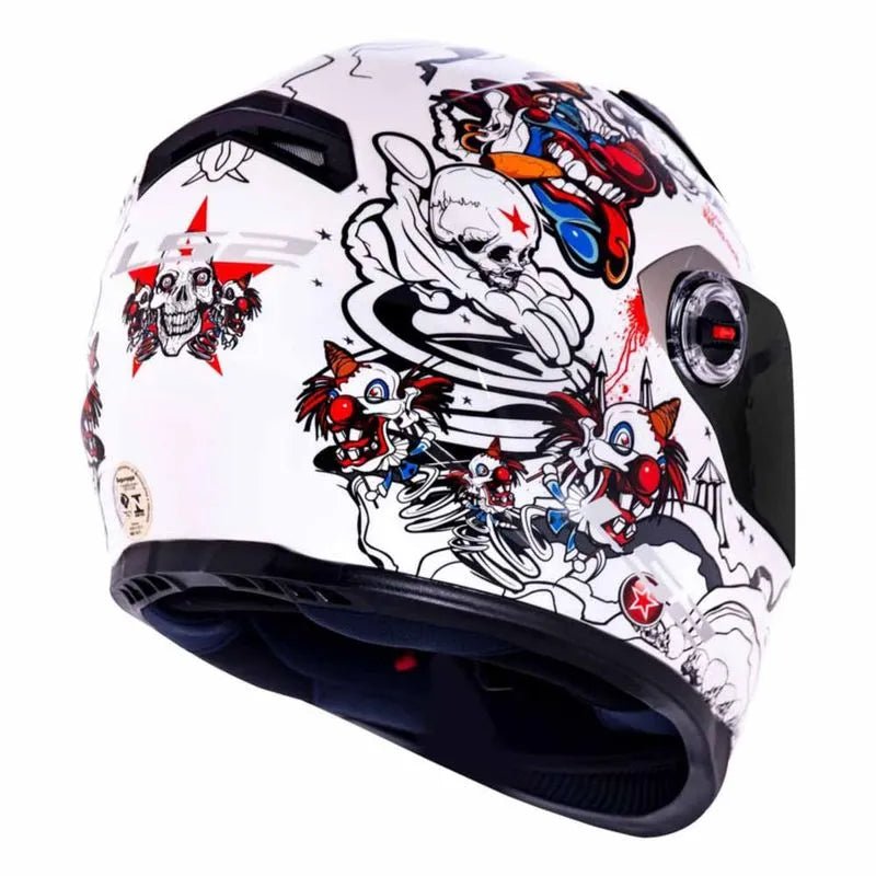 CAPACETE LS2 FF358 CRAZY CLOWN BRANCO - Image 6