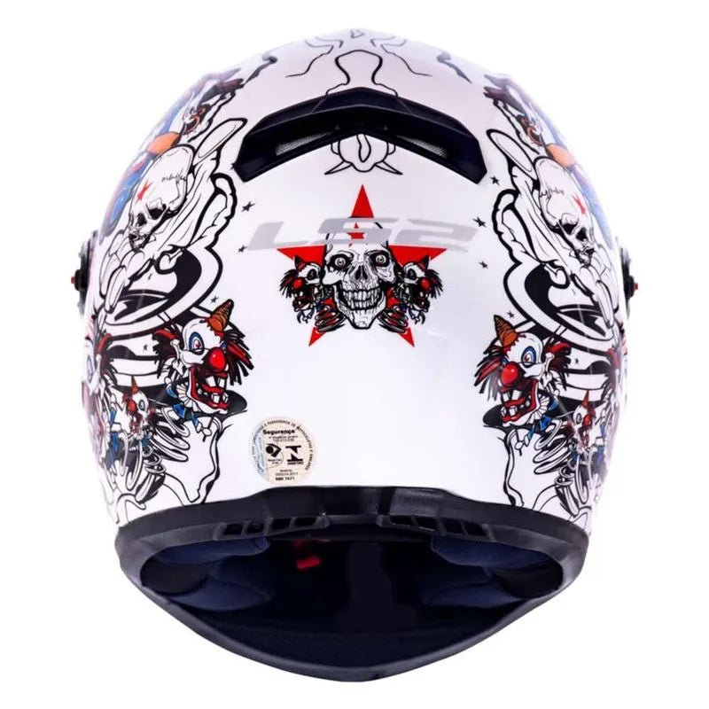 CAPACETE LS2 FF358 CRAZY CLOWN BRANCO - Image 5