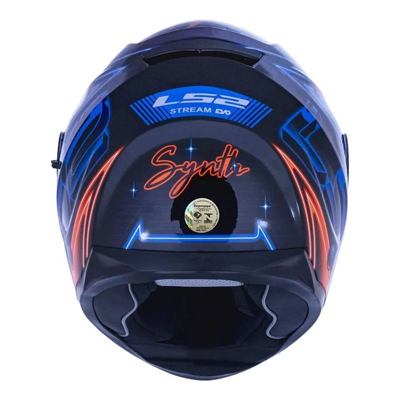 CAPACETE LS2 FF320 STREAM SYNTH AZUL/PRETO - Image 8