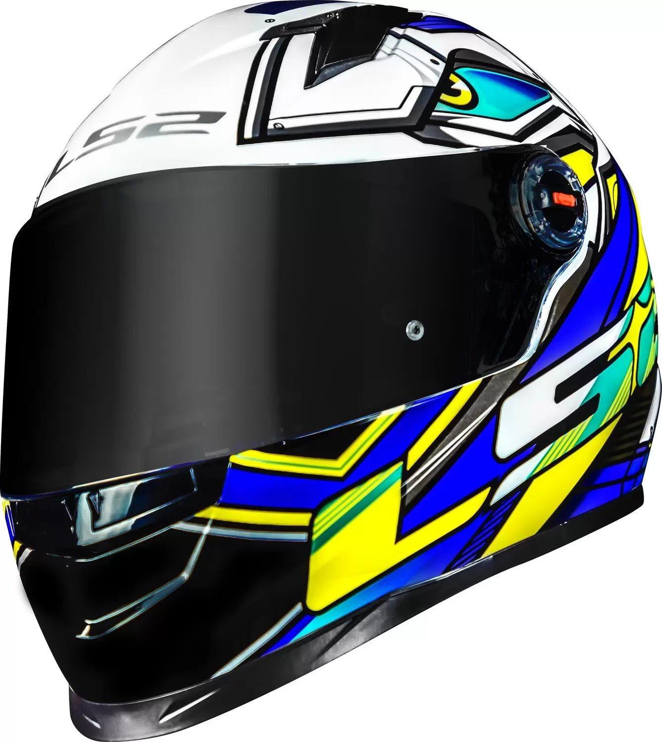 CAPACETE LS2 FF358 XDRON AZUL/AMARELO - Image 4