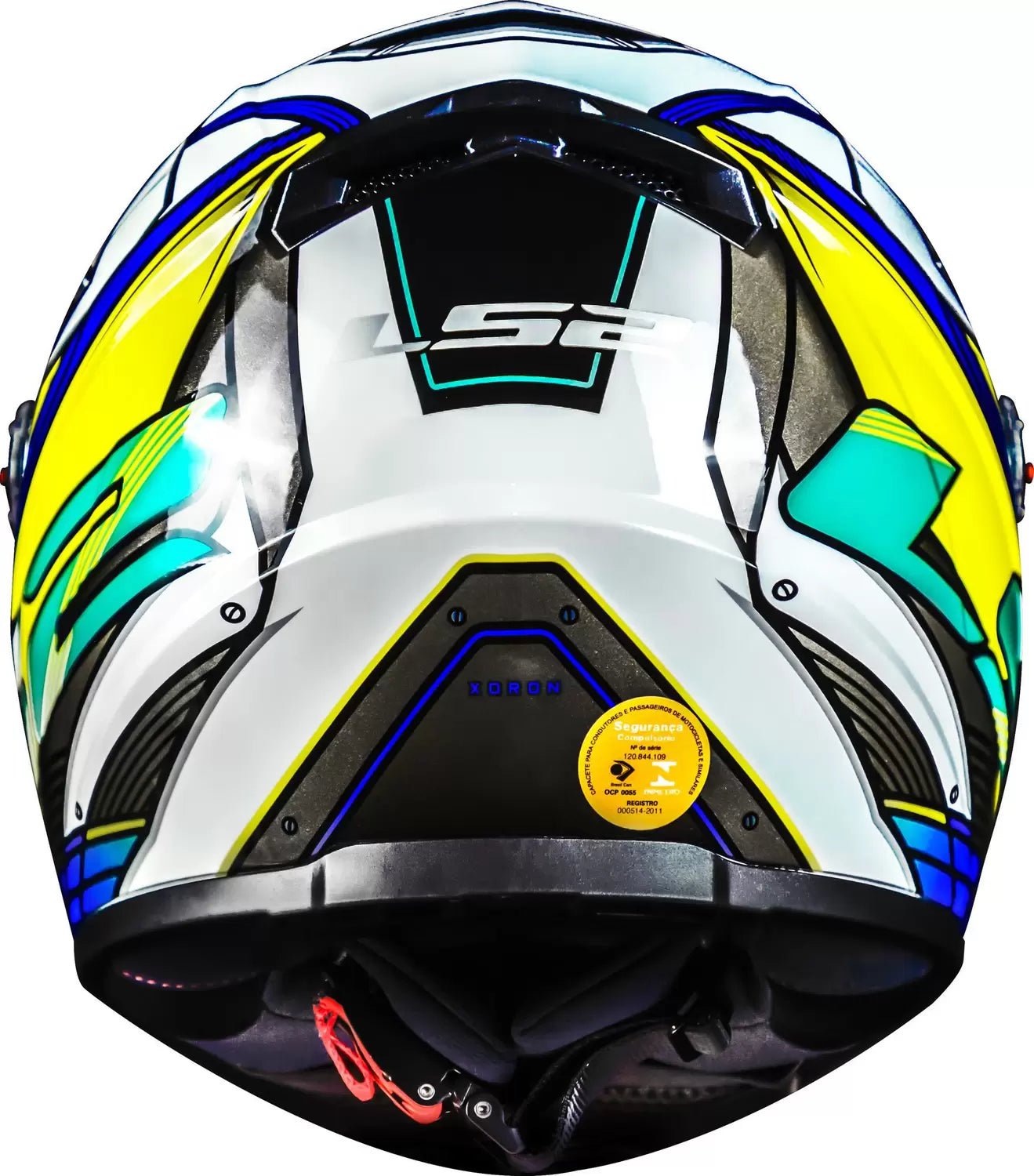 CAPACETE LS2 FF358 XDRON AZUL/AMARELO - Image 5