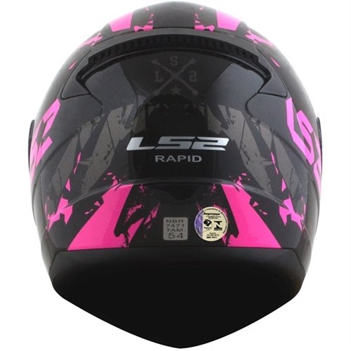 CAPACETE LS2 FF353 RAPID PALIMNESIS PRETO/ROSA BRILHO - Image 5