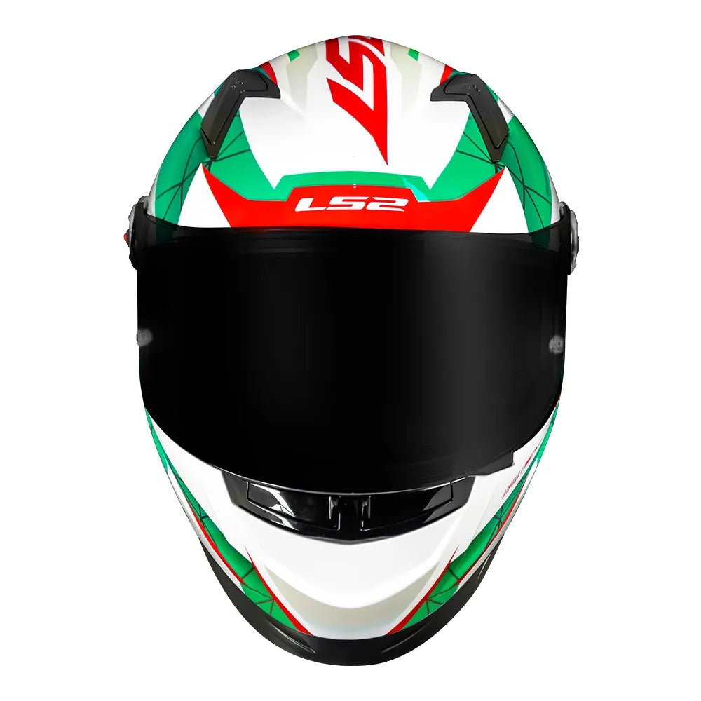 CAPACETE LS2 FF358 DRAZE VERDE/BRANCO/VERMELHO - Image 5