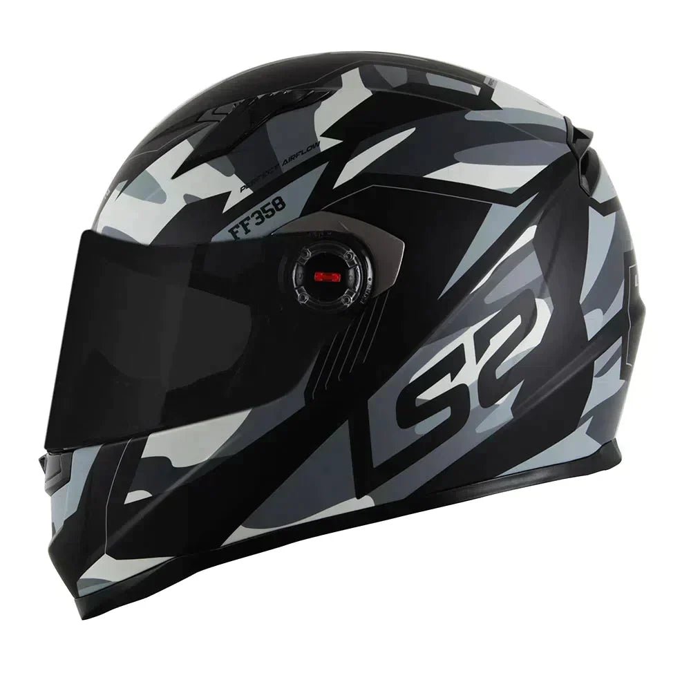 CAPACETE LS2 CLASSIC TANK PRETO/CINZA - Image 2