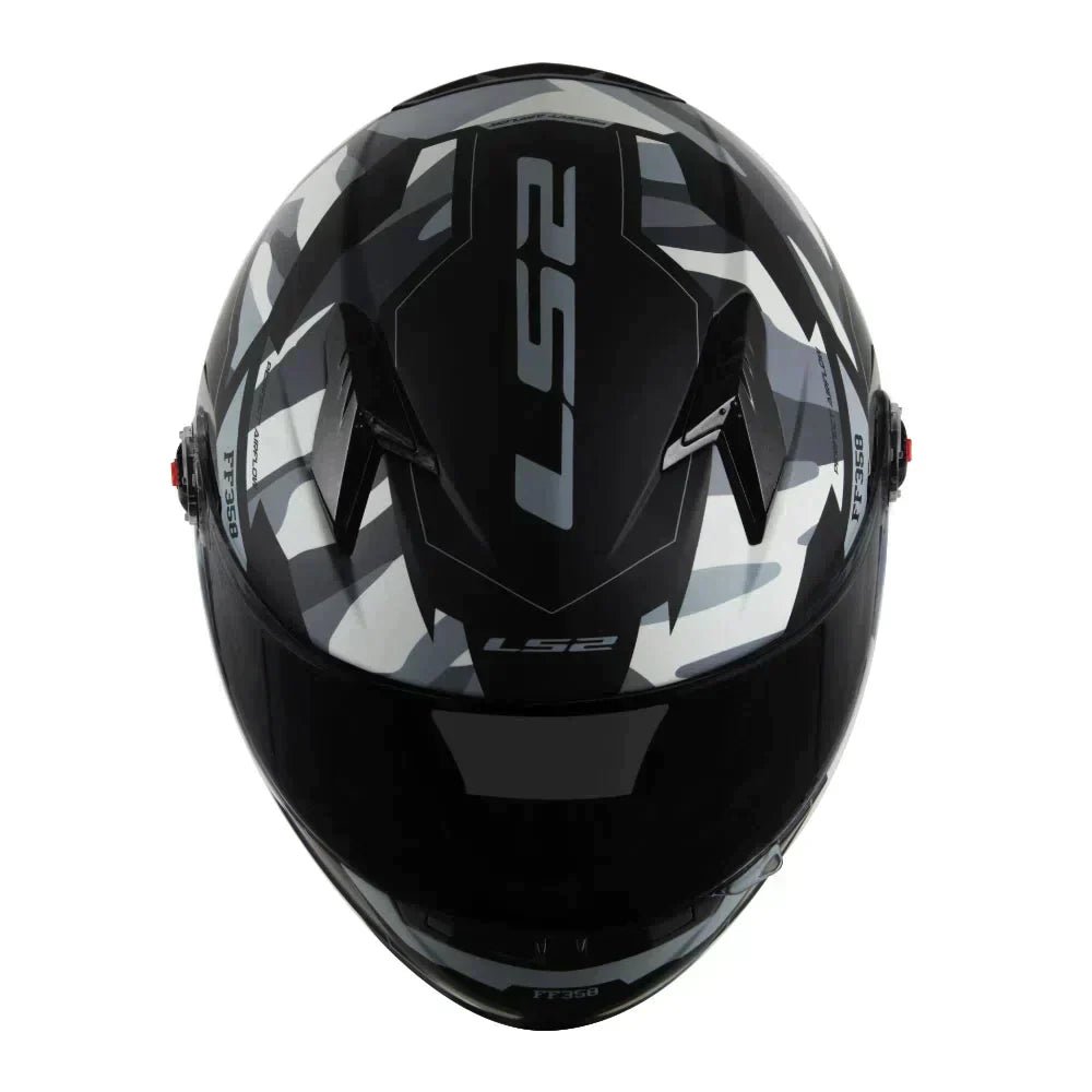 CAPACETE LS2 CLASSIC TANK PRETO/CINZA - Image 4