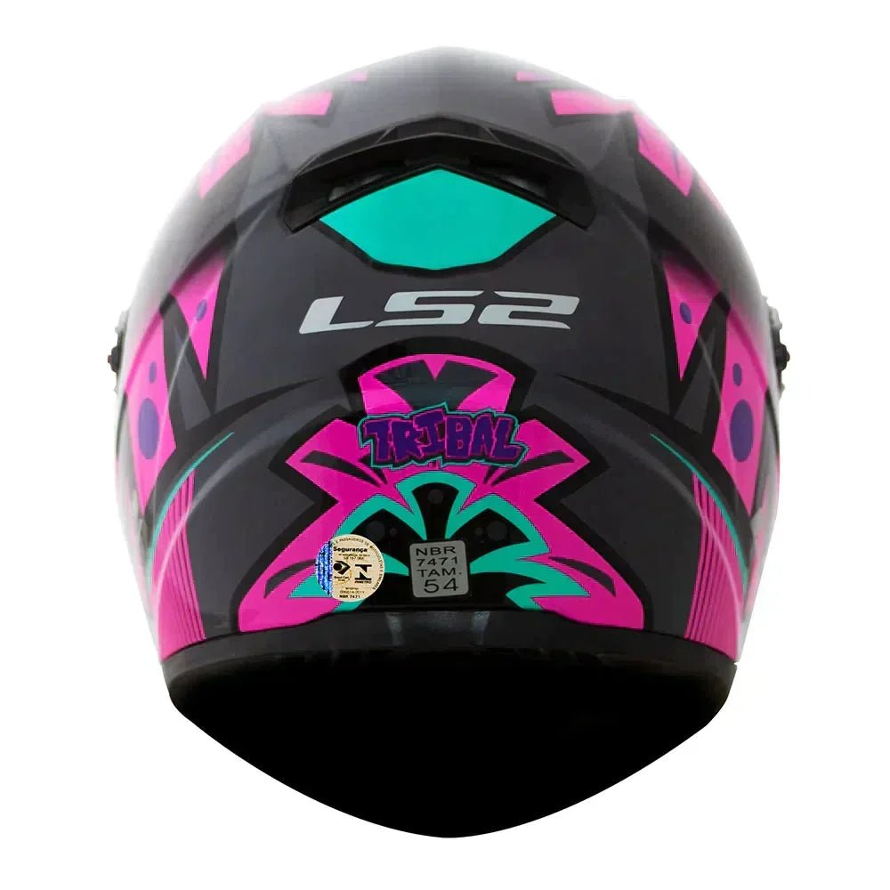 CAPACETE LS2 CLASSIC TRIBAL ROSA - Image 5