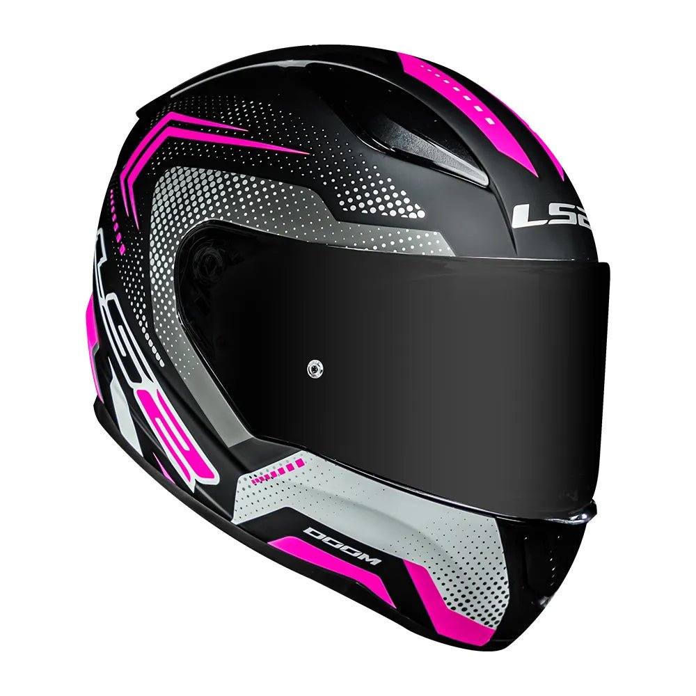CAPACETE LS2 FF353 RAPID DOOM PRETO/ROSA/BRANCO - Image 5