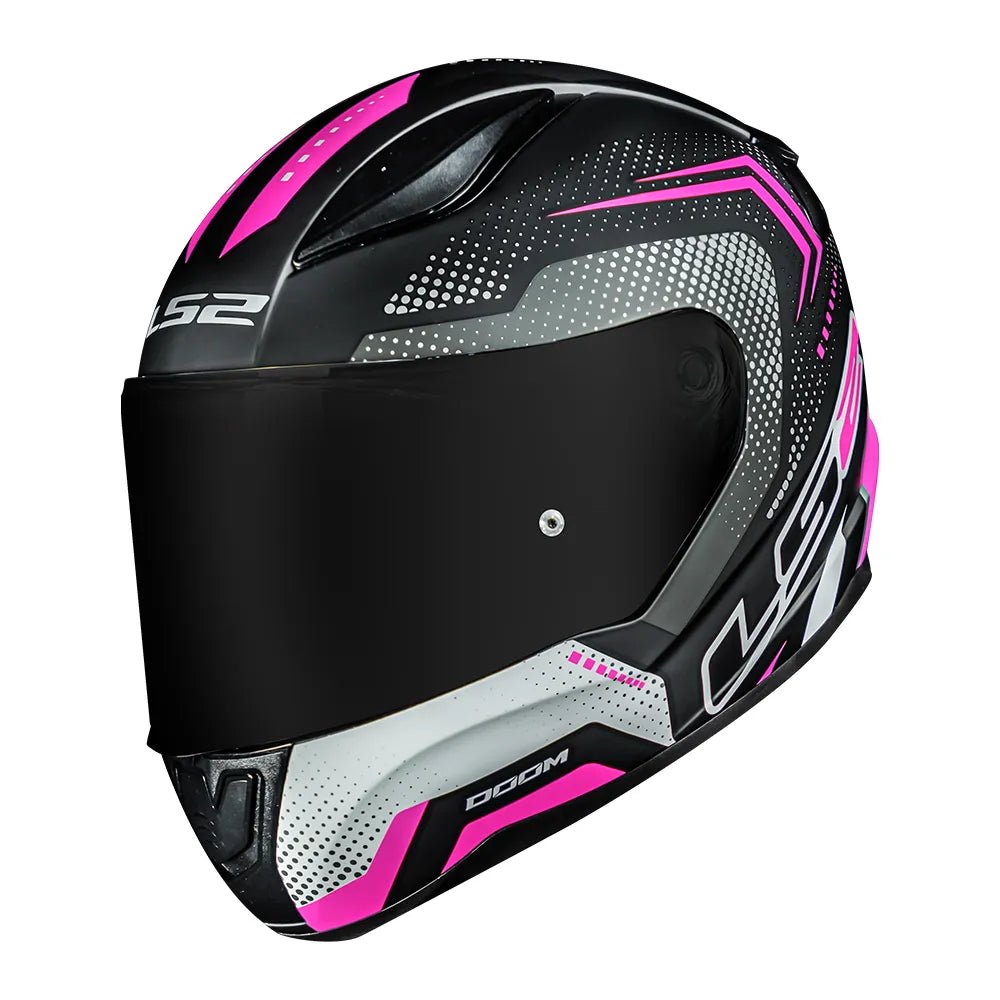 CAPACETE LS2 FF353 RAPID DOOM PRETO/ROSA/BRANCO - Image 3