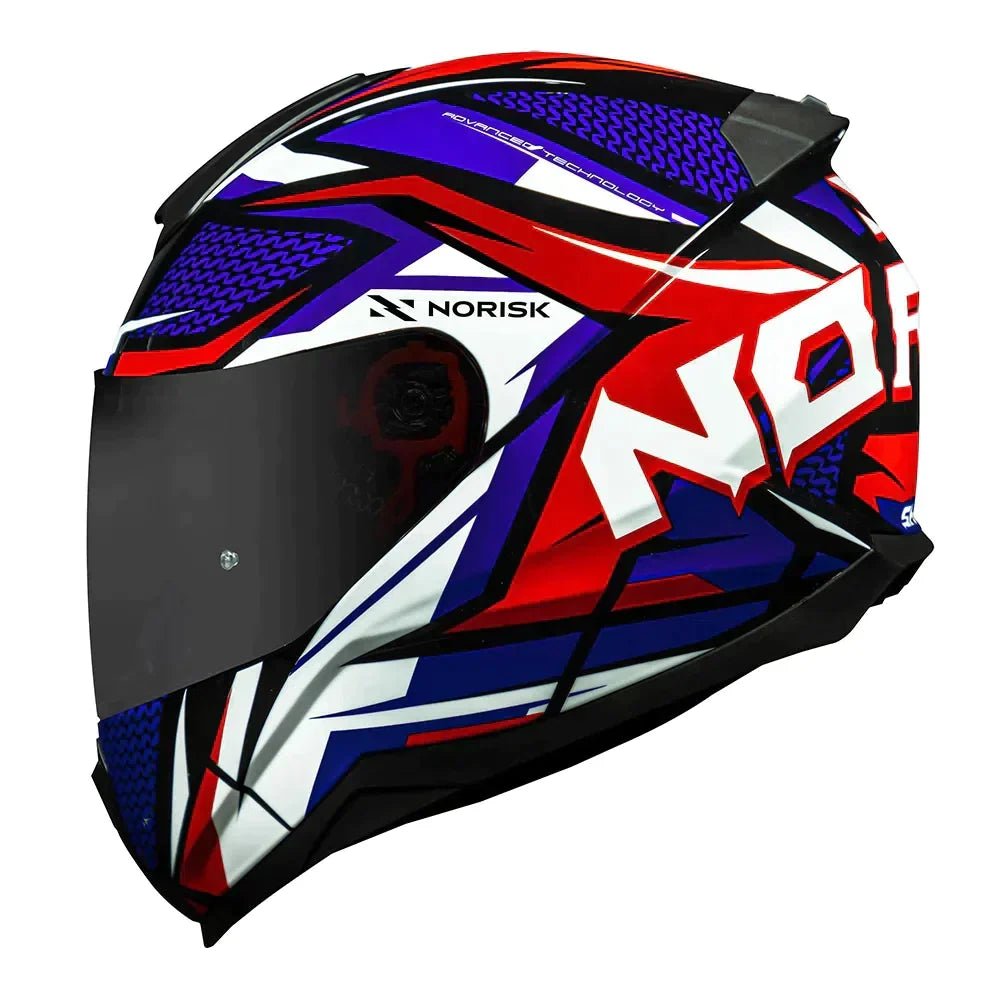 CAPACETE NORISK CAPACETE RAZOR SHARP AZUL/BRANCO - Image 2