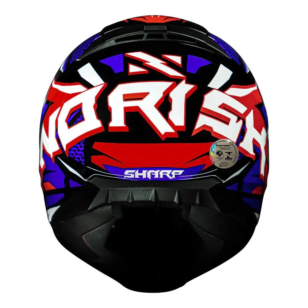 CAPACETE NORISK CAPACETE RAZOR SHARP AZUL/BRANCO - Image 4