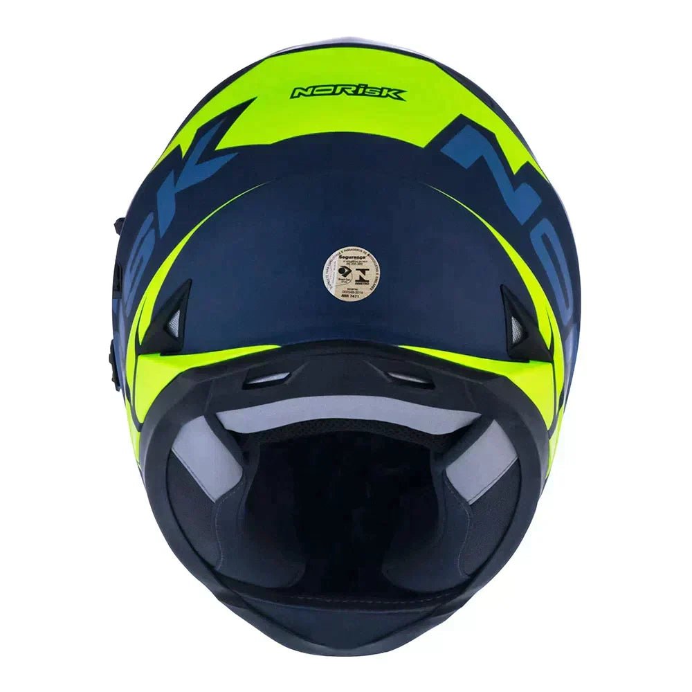 CAPACETE NORISK SOUL MANTY AZUL/AMARELO - Image 7