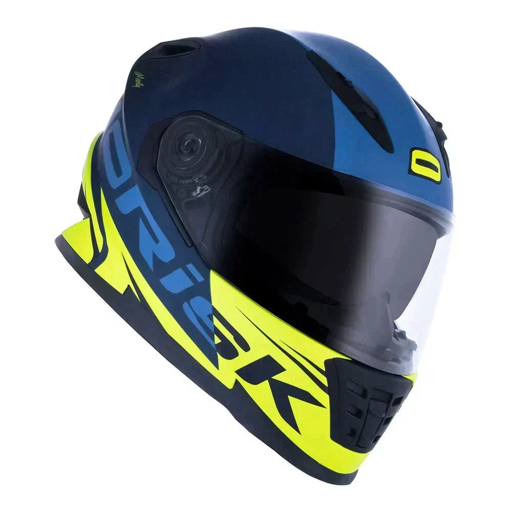 CAPACETE NORISK SOUL MANTY AZUL/AMARELO - Image 4