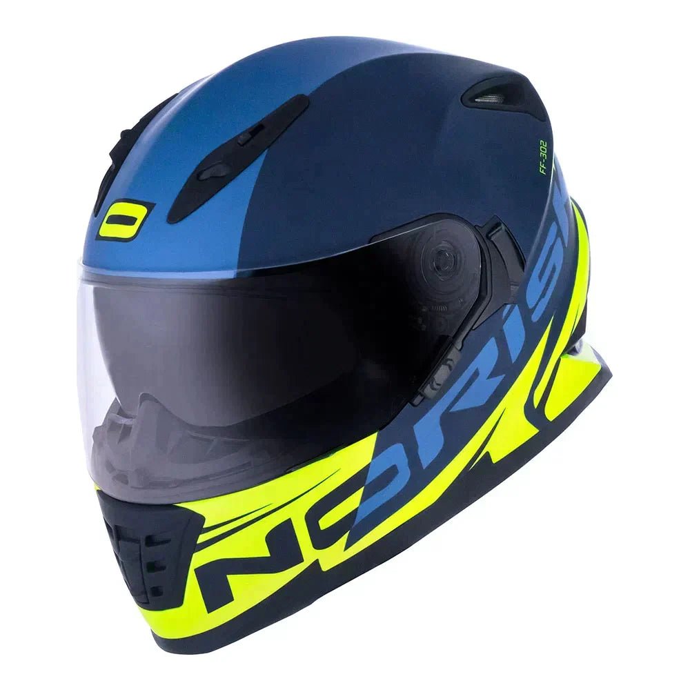 CAPACETE NORISK SOUL MANTY AZUL/AMARELO - Image 3