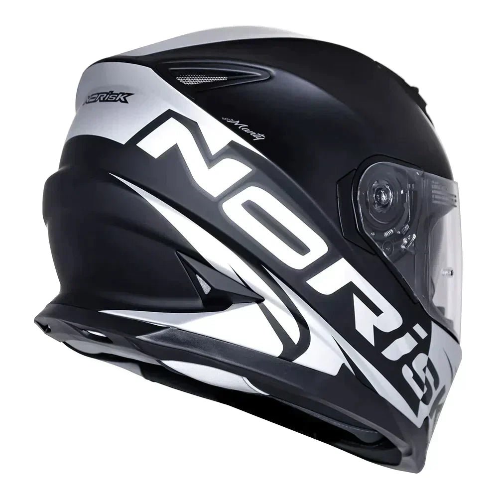 CAPACETE NORISK SOUL MANTY PRETO/CINZA - Image 4