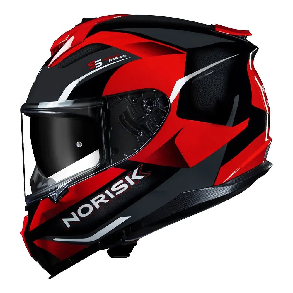 CAPACETE NORISK STRADA DRIVE PRETO/VERMELHO - Image 2