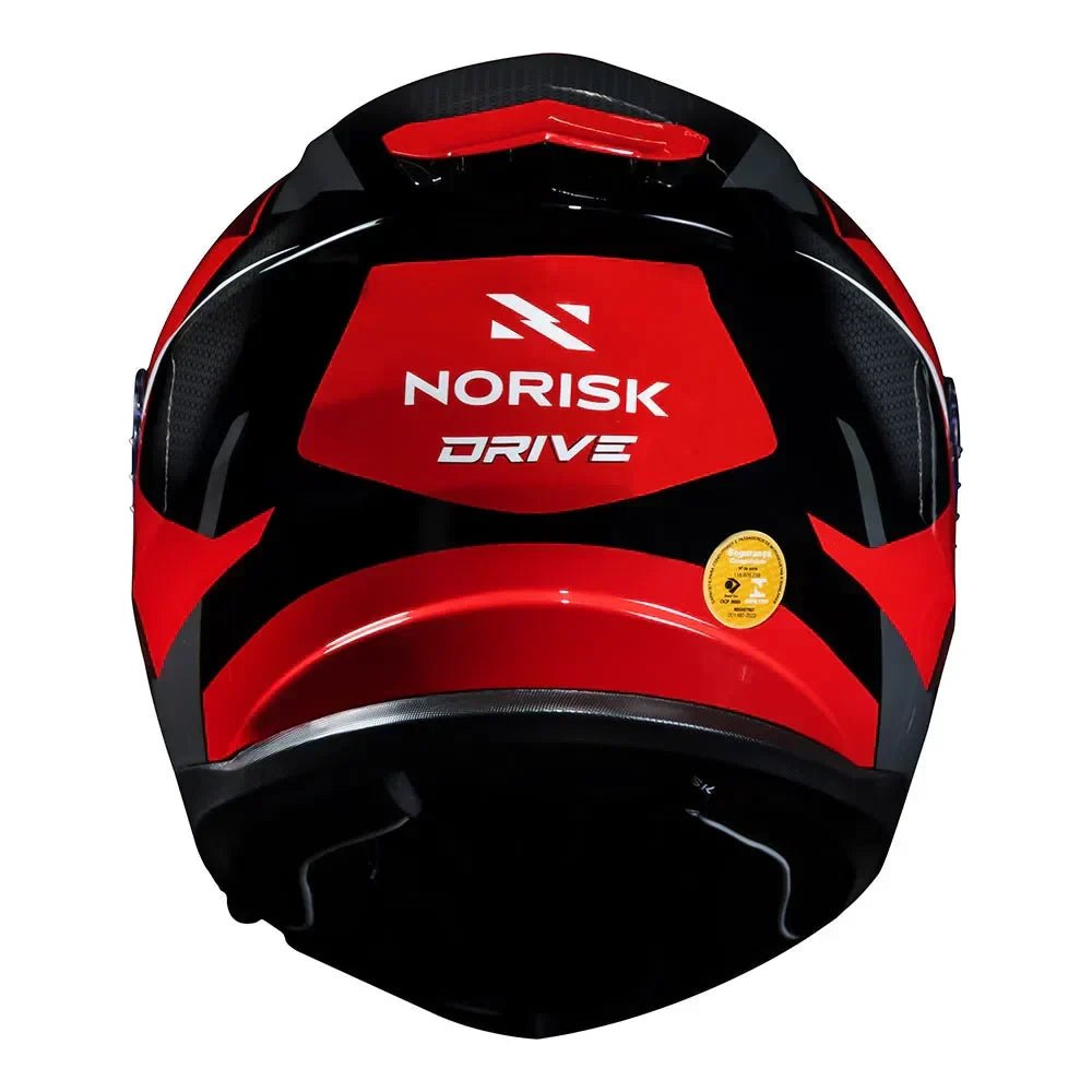 CAPACETE NORISK STRADA DRIVE PRETO/VERMELHO - Image 4