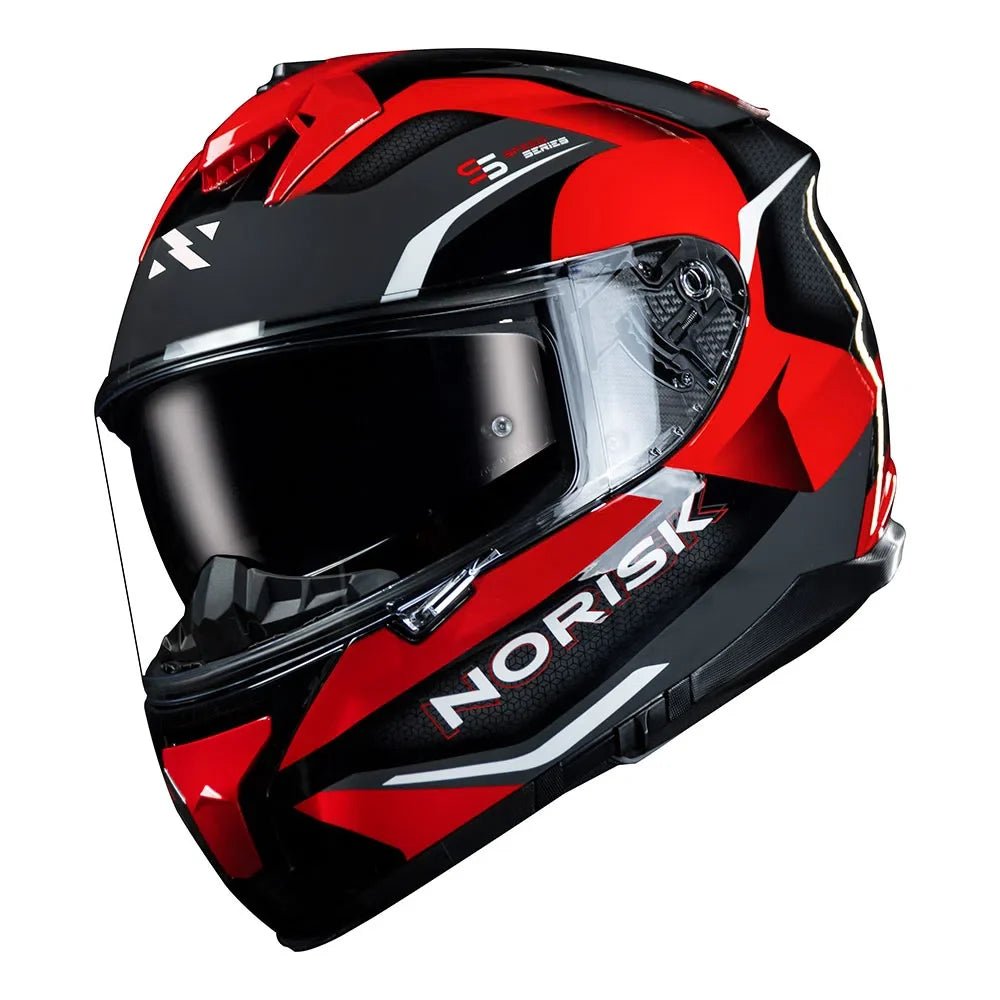 CAPACETE NORISK STRADA DRIVE PRETO/VERMELHO - Image 6