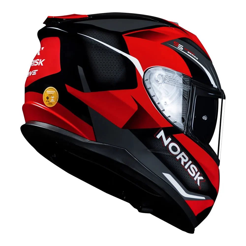 CAPACETE NORISK STRADA DRIVE PRETO/VERMELHO - Image 3