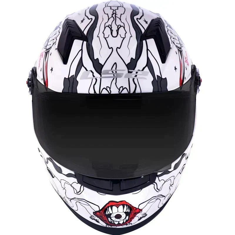 CAPACETE LS2 FF358 CRAZY CLOWN - BRANCO - Image 4